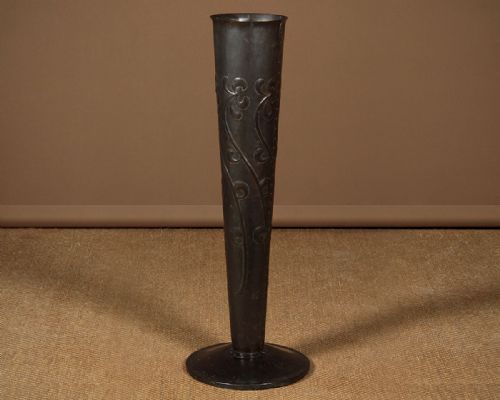 Large Arts & Crafts Copper Floor Vase C.1890.