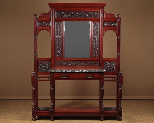 Large Walnut Hall Stand C.1870.
