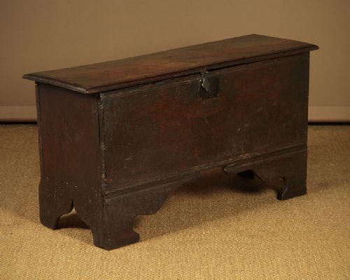 17th.c. Oak Six Plank Coffer C.1640.