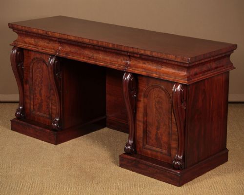 Mahogany Pedestal Sideboard C.1850.
