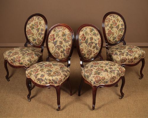 Four Rosewood Dining Chairs C.1880.