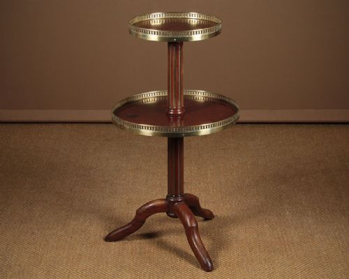Brass Mounted Two Tier Drinks Table C.1900.