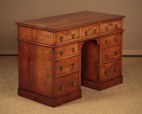 Mahogany Kneehole Desk C.1850.