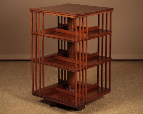 Mahogany Revolving Bookcase C.1910.