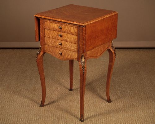 Birdseye Maple Pembroke Side Table C.1890.