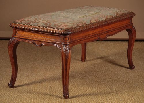 Large Oak Stool C.1910.