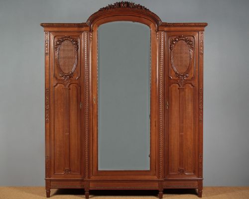 Large French Oak Wardrobe C.1900.
