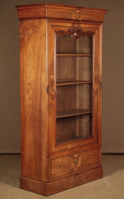 French Walnut Bookcase C.1840.