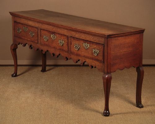 Georgian Oak Open Dresser Base C.1800.