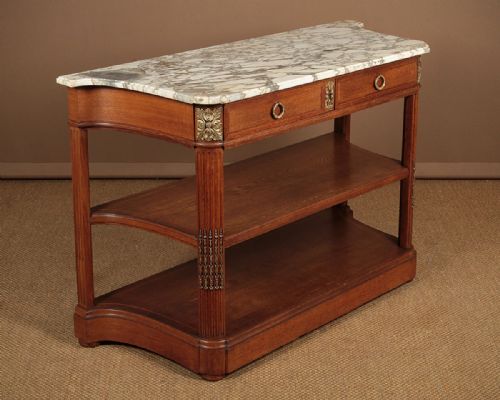 Marble Top Buffet with Drawers C.1910.