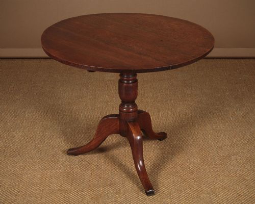 Georgian Oak Tripod Supper Table C.1800.