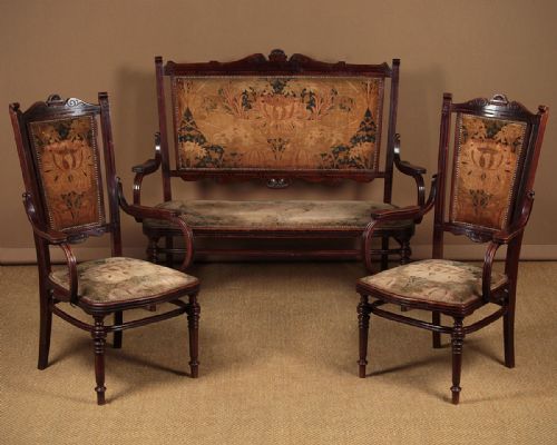 Art Nouveau Salon Suite with Original Covers C.1900