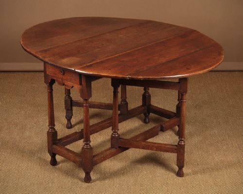 18th.c. Oak Gateleg Supper Table C.1780.