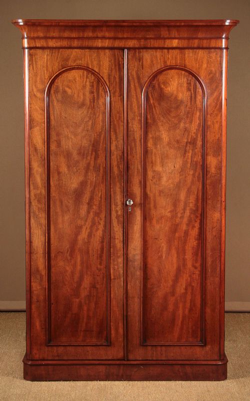 Mahogany Two Door Wardrobe C.1860.