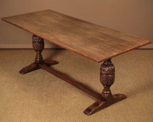 Oak Refectory Dining Table C.1930.