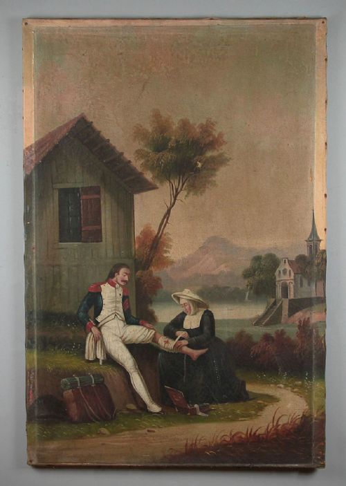 Painting of a Wounded Soldier C.1830