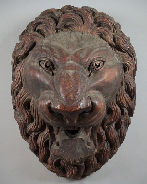 Large Carved Lion’s Head C.1880.