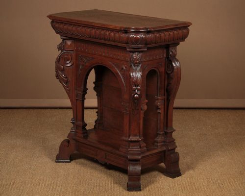 Carved Oak Console Table C.1890
