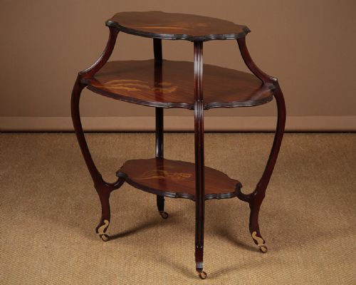Three Tier Art Nouveau Side Table C.1900.