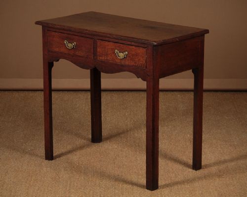 Georgian Oak Lowboy Side Table C.1800