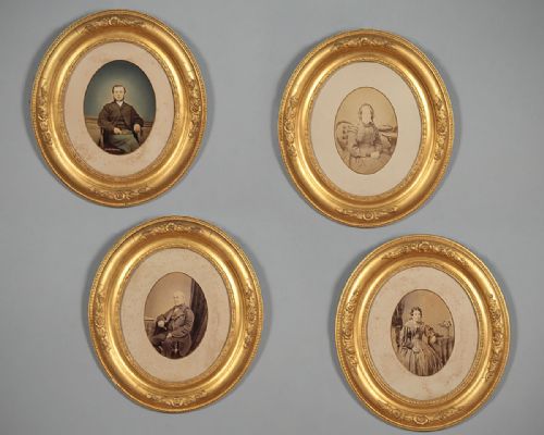 Four Gilt Framed Photographic Portraits C.1880.
