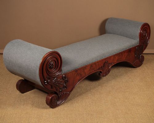 Regency Mahogany Window Seat C.1820