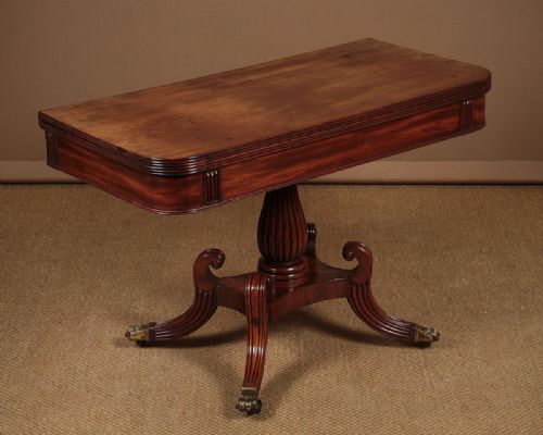 Regency Mahogany Fold Over Supper Table C.1820