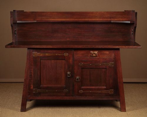 Arts & Crafts Oak Sideboard by Liberty & Co. C.1895.