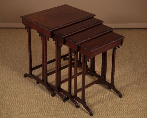 Nest of Four Tables by Waring & Gillows of Lancaster C.1920