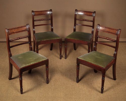 Four Regency Mahogany Dining Chairs C.1820