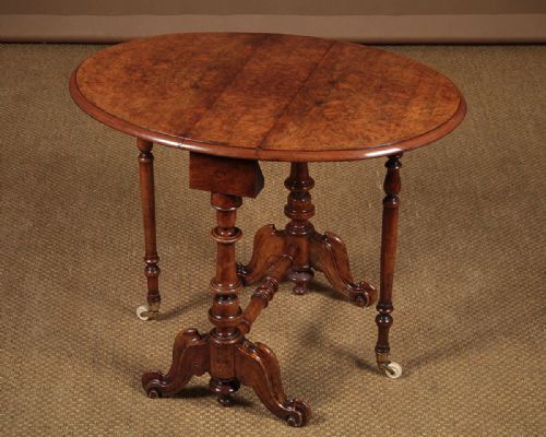 Miniature Walnut Sutherland Table C.1890