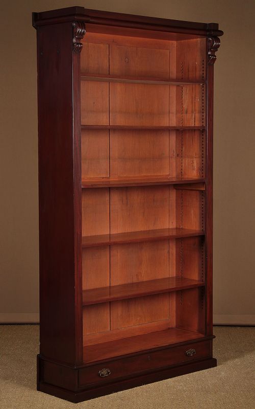 19th.c. Tall Mahogany Open Bookshelves C.1890