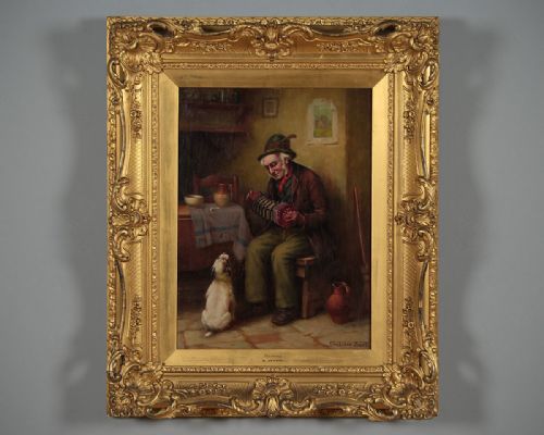‘Harmony’. Framed Oil Painting on Board by Singleton Jowett C.1910