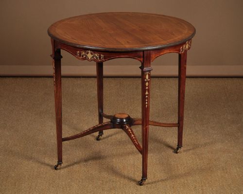 Inlaid Rosewood Window Table C.1905