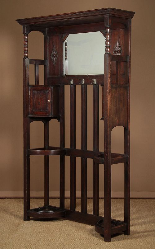 Arts & Crafts Hallstand by Gardner & Sons of Glasgow C.1910