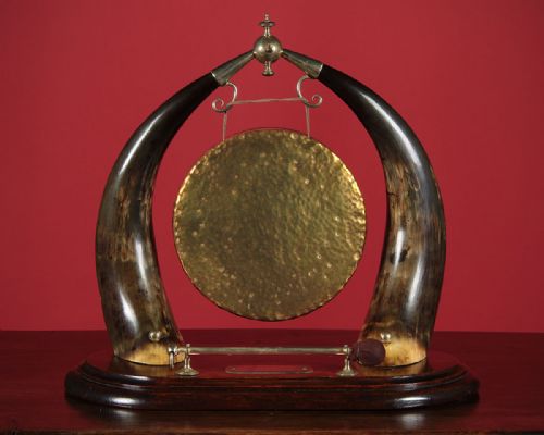 Baronial Style Table Top Dinner Gong C.1890