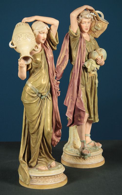 Pair of Porcelain Figures by Royal Dux C.1910