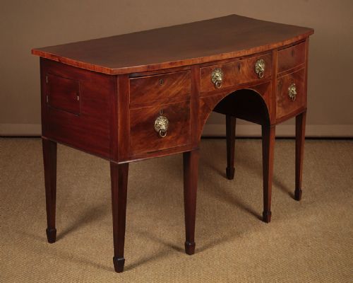 Georgian Mahogany Bow Front Sideboard C.1810