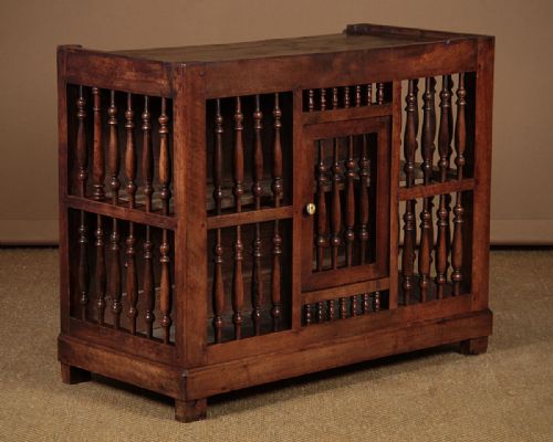 18th.c. Fruitwood Bread Hutch C.1780.