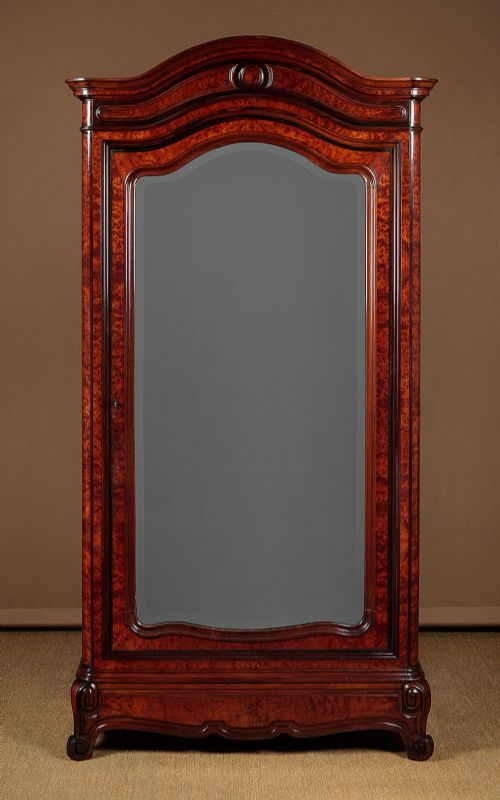 French Walnut Wardrobe C.1880