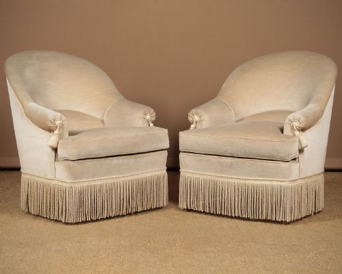 Pair of Upholstered Armchairs C.1930