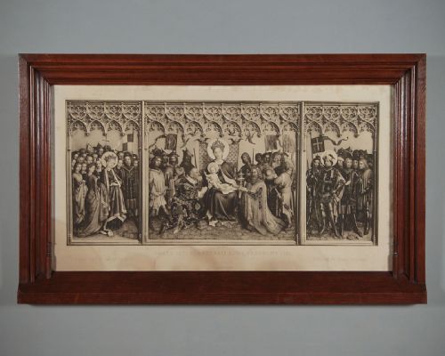 Lithograph Print of the Dormbild Altarpiece C.1904.