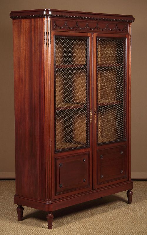 Oak and Walnut Bookcase C.1900.