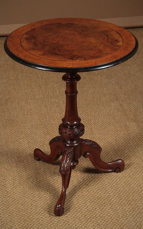 19th.c. Walnut Tripod Wine Table C.1860.