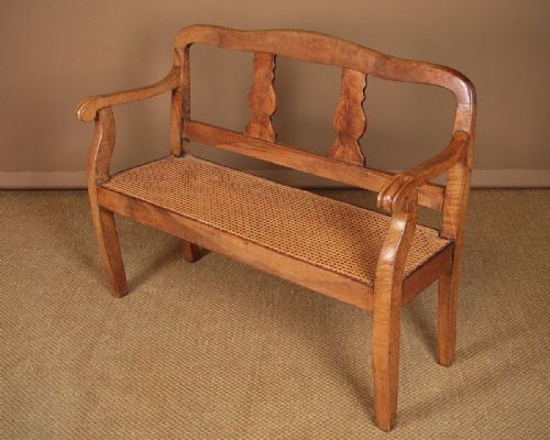 Small Walnut Bench C.1830