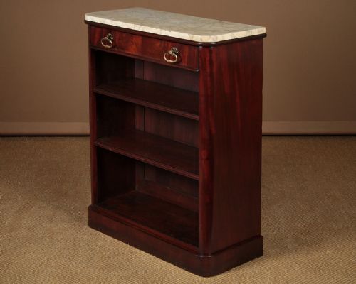 Small Marble Top Open Bookcase C.1830