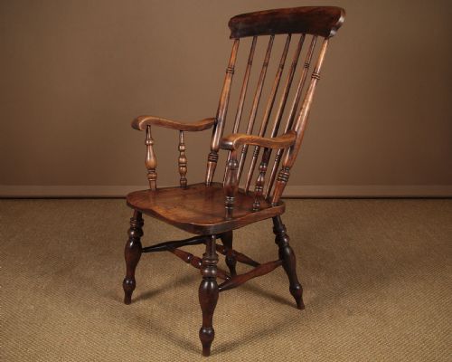 High Back Kitchen Armchair C.1880.