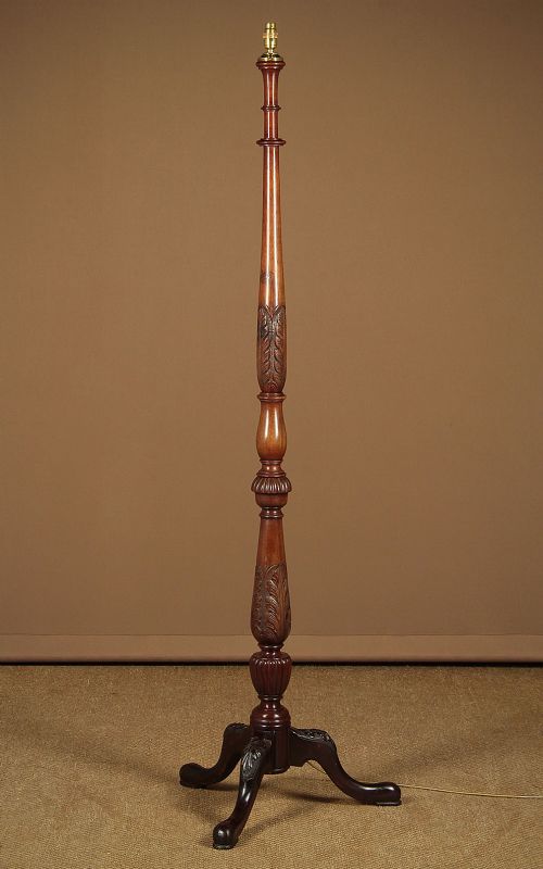 Mahogany Standard Lamp C.1930
