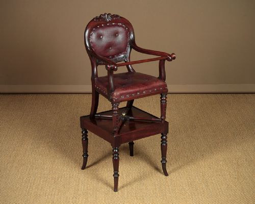 Metamorphic Child’s Highchair and Table C.1860.