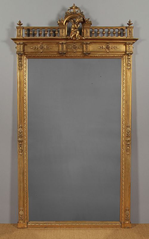 Large Gilt Overmantle Mirror C.1890